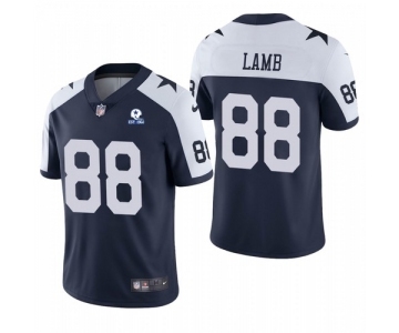 Men's Dallas Cowboys #88 CeeDee Lamb Navy Alternate 60th Anniversary Vapor Untouchable Stitched NFL Nike Limited Jersey