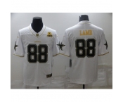Men's Dallas Cowboys #88 CeeDee Lamb White Gold Limited Player Jersey