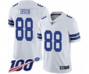 Men's Dallas Cowboys #88 Michael Irvin White Vapor Untouchable Limited Player 100th Season Football Jersey