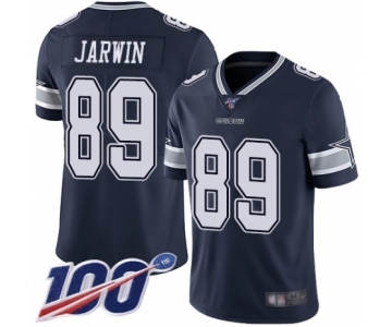 Men's Dallas Cowboys #89 Blake Jarwin Navy Blue Team Color Vapor Untouchable Limited Player 100th Season Football Jersey