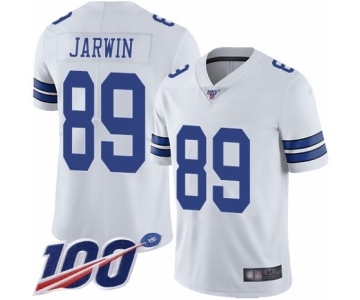 Men's Dallas Cowboys #89 Blake Jarwin White Vapor Untouchable Limited Player 100th Season Football Jersey