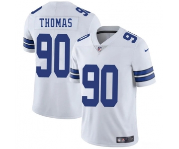 Men's Dallas Cowboys #90 Solomon Thomas White 2025 Vapor Untouchable Limited Football Stitched Jersey