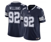 Men's Dallas Cowboys #92 Quinnen Williams Navy 2025 F.U.S.E Vapor Untouchable Limited Football Stitched Jersey Men's Dallas Cowboys #92 Quinnen Williams Navy 2025 F.U.S.E Vapor Untouchable Limited Football Stitched Jersey
