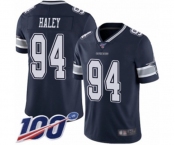 Men's Dallas Cowboys #94 Charles Haley Navy Blue Team Color Vapor Untouchable Limited Player 100th Season Football Jersey