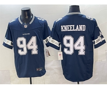 Men's Dallas Cowboys #94 Marshawn Kneeland Navy F.U.S.E. Vapor Limited Stitched Football Jersey