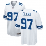 Mens Dallas Cowboys #97 Kenny Clark Nike White Vapor F.U.S.E. Limited Jersey