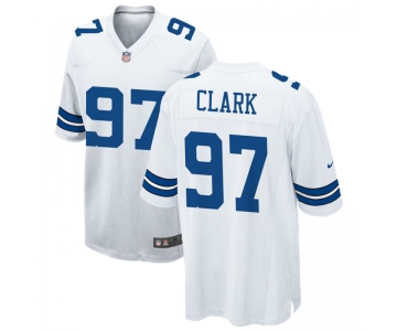 Mens Dallas Cowboys #97 Kenny Clark Nike White Vapor F.U.S.E. Limited Jersey