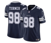 Men's Dallas Cowboys #98 Payton Turner Navy 2025 F.U.S.E. Vapor Untouchable Limited Football Stitched Jersey