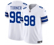 Men's Dallas Cowboys #98 Payton Turner White 2025 F.U.S.E. Vapor Untouchable Limited Football Stitched Jersey