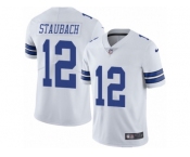 Men's Nike Dallas Cowboys #12 Roger Staubach Vapor Untouchable Limited White NFL Jersey