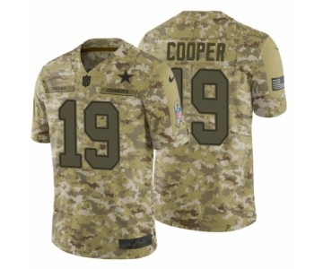 Men's Nike Dallas Cowboys #19 Amari Cooper Limited Camo 2018 Salute to Service NFL Jersey