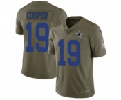 Men's Nike Dallas Cowboys #19 Amari Cooper Limited Olive 2017 Salute to Service NFL Jersey Men's Nike Dallas Cowboys #19 Amari Cooper Limited Olive 2017 Salute to Service NFL Jersey