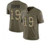 Men's Nike Dallas Cowboys #19 Amari Cooper Limited Olive Camo 2017 Salute to Service NFL Jersey Men's Nike Dallas Cowboys #19 Amari Cooper Limited Olive Camo 2017 Salute to Service NFL Jersey