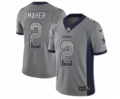 Men's Nike Dallas Cowboys #2 Brett Maher Limited Gray Rush Drift Fashion NFL Jersey Men's Nike Dallas Cowboys #2 Brett Maher Limited Gray Rush Drift Fashion NFL Jersey