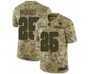 Men's Nike Dallas Cowboys #25 Xavier Woods Limited Camo 2018 Salute to Service NFL Jersey