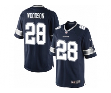 Men's Nike Dallas Cowboys #28 Darren Woodson Limited Navy Blue Team Color NFL Jersey