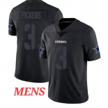 Men's Nike Dallas Cowboys #3 George Pickens Limited Black Rush Impact NFL Jersey Men's Nike Dallas Cowboys #3 George Pickens Limited Black Rush Impact NFL Jersey