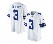 Men's Nike Dallas Cowboys #3 Mark Sanchez Limited White NFL Jersey