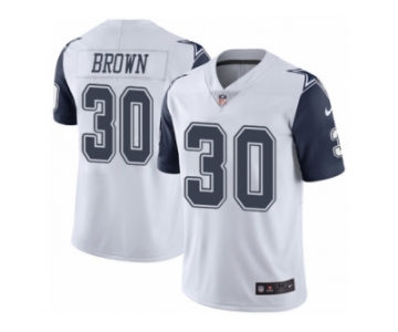 Men's Nike Dallas Cowboys #30 Anthony Brown Limited White Rush NFL Jersey
