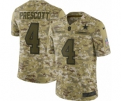 Men's Nike Dallas Cowboys #4 Dak Prescott Limited Camo 2018 Salute to Service NFL Jersey Men's Nike Dallas Cowboys #4 Dak Prescott Limited Camo 2018 Salute to Service NFL Jersey