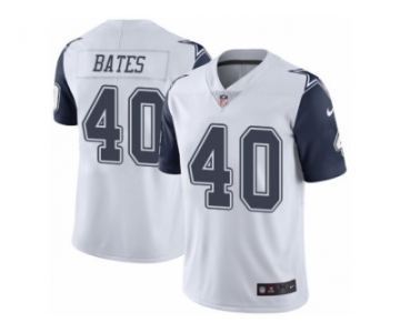 Men's Nike Dallas Cowboys #40 Bill Bates Limited White Rush NFL Jersey
