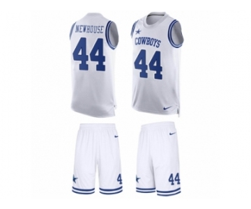 Men's Nike Dallas Cowboys #44 Robert Newhouse Limited White Tank Top Suit NFL Jersey