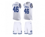 Men's Nike Dallas Cowboys #46 Alfred Morris Limited White Tank Top Suit NFL Jersey