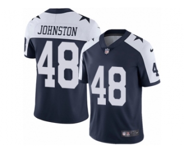 Men's Nike Dallas Cowboys #48 Daryl Johnston Vapor Untouchable Limited Navy Blue Throwback Alternate NFL Jersey