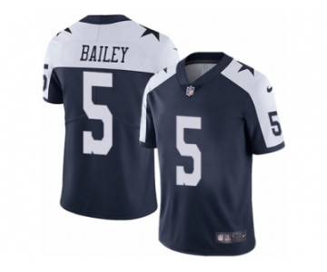 Men's Nike Dallas Cowboys #5 Dan Bailey Vapor Untouchable Limited Navy Blue Throwback Alternate NFL Jersey