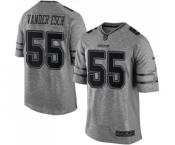 Men's Nike Dallas Cowboys #55 Leighton Vander Esch Limited Gray Gridiron NFL Jersey Men's Nike Dallas Cowboys #55 Leighton Vander Esch Limited Gray Gridiron NFL Jersey