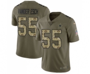 Men's Nike Dallas Cowboys #55 Leighton Vander Esch Limited Olive-Camo 2017 Salute to Service NFL Jersey Men's Nike Dallas Cowboys #55 Leighton Vander Esch Limited Olive-Camo 2017 Salute to Service NFL Jersey