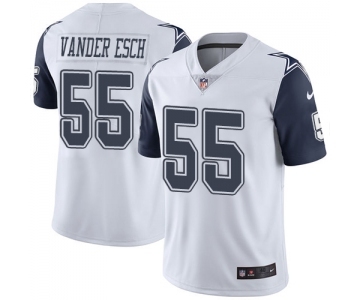 Men's Nike Dallas Cowboys #55 Leighton Vander Esch Limited White Rush Vapor Untouchable NFL Jersey