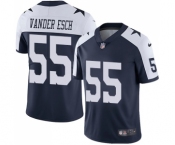 Men's Nike Dallas Cowboys #55 Leighton Vander Esch Navy Blue Throwback Alternate Vapor Untouchable Limited Player NFL Jersey Men's Nike Dallas Cowboys #55 Leighton Vander Esch Navy Blue Throwback Alternate Vapor Untouchable Limited Player NFL Jersey