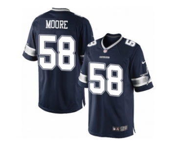Men's Nike Dallas Cowboys #58 Damontre Moore Limited Navy Blue Team Color NFL Jersey