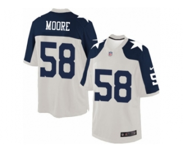 Men's Nike Dallas Cowboys #58 Damontre Moore Limited White Throwback Alternate NFL Jersey