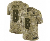 Men's Nike Dallas Cowboys #6 Chris Jones Limited Camo 2018 Salute to Service NFL Jersey Men's Nike Dallas Cowboys #6 Chris Jones Limited Camo 2018 Salute to Service NFL Jersey