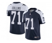 Men's Nike Dallas Cowboys #71 La'el Collins Vapor Untouchable Limited Navy Blue Throwback Alternate NFL Jersey