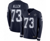 Men's Nike Dallas Cowboys #73 Larry Allen Limited Navy Blue Therma Long Sleeve NFL Jersey Men's Nike Dallas Cowboys #73 Larry Allen Limited Navy Blue Therma Long Sleeve NFL Jersey