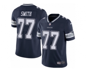 Men's Nike Dallas Cowboys #77 Tyron Smith Vapor Untouchable Limited Navy Blue Team Color NFL Jersey