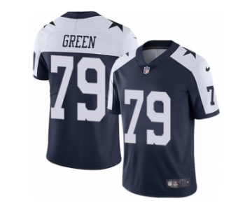 Men's Nike Dallas Cowboys #79 Chaz Green Vapor Untouchable Limited Navy Blue Throwback Alternate NFL Jersey