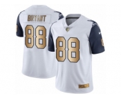 Men's Nike Dallas Cowboys #88 Dez Bryant Limited White Gold Rush NFL Jersey