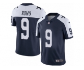 Men's Nike Dallas Cowboys #9 Tony Romo Vapor Untouchable Limited Navy Blue Throwback Alternate NFL Jersey