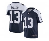 Nike Dallas Cowboys #13 Michael Gallup Navy Blue Thanksgiving Men Stitched NFL Vapor Untouchable Limited Throwback Jersey Nike Dallas Cowboys #13 Michael Gallup Navy Blue Thanksgiving Men Stitched NFL Vapor Untouchable Limited Throwback Jersey