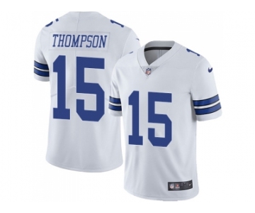 Nike Dallas Cowboys #15 Deonte Thompson White Men Stitched NFL Vapor Untouchable Limited Jersey