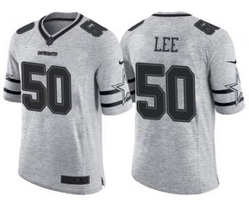Nike Dallas Cowboys #50 Sean Lee 2016 Gridiron Gray II Men's NFL Limited Jersey