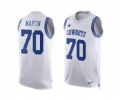 Nike Dallas Cowboys #70 Zack Martin White Men's Stitched NFL Limited Tank Top Jersey