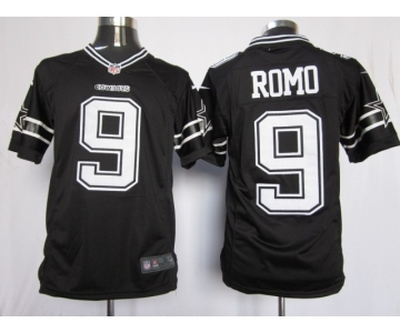 nike nfl jerseys dallas cowboys #9 romo black[nike limited]