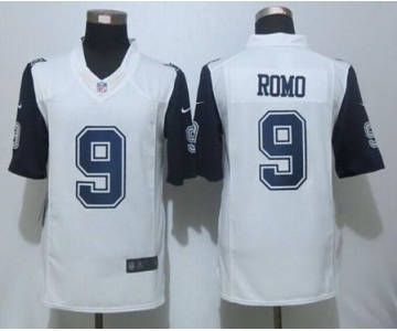 nike nfl jerseys dallas cowboys #9 tony romo white[Limited throwback]