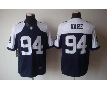 nike nfl jerseys dallas cowboys #94 ware blue(game limited throwback)