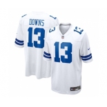 Women Dallas Cowboys #13 Downs Game White NFL Jersey